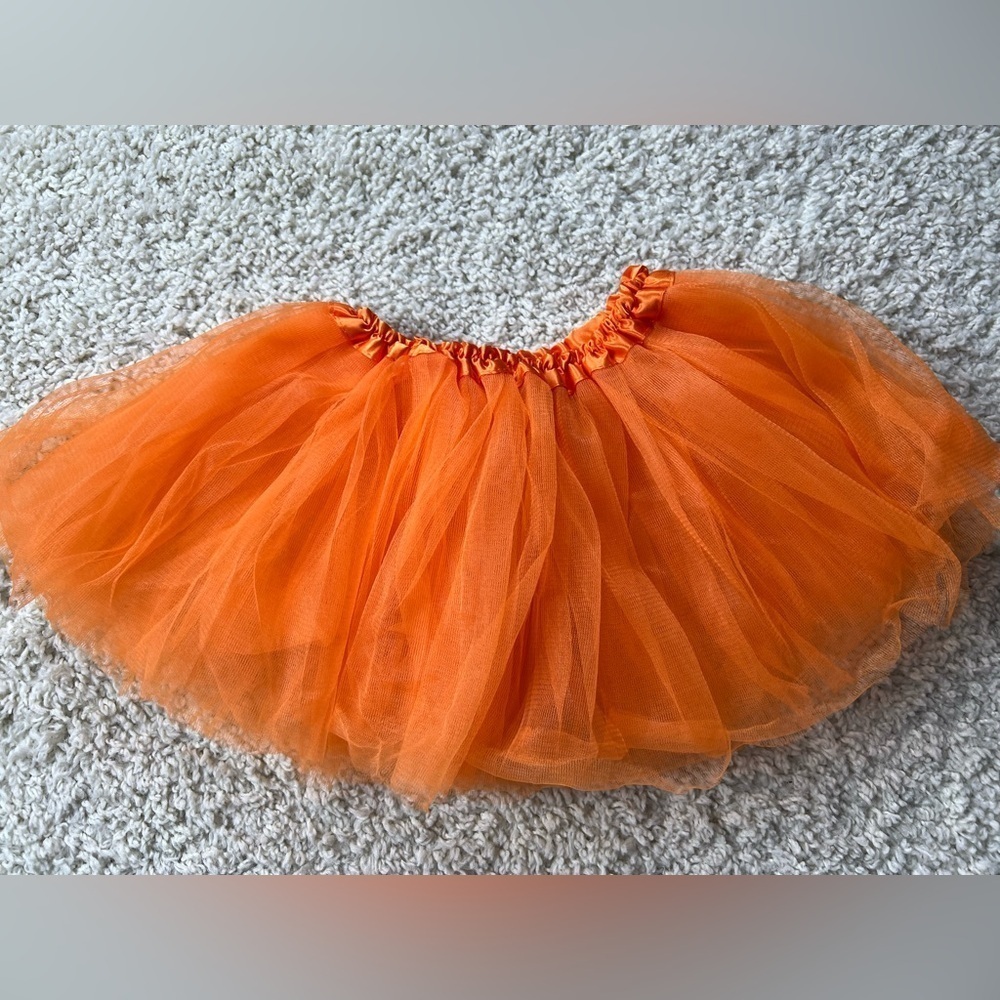 Orange Tutu and Chevron Leg Warmer + accessories Set - Picture 6 of 13